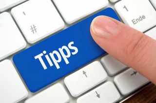 © VRD - Adobe Stock.com Foto: Taste mit der Aufschrift Tipps