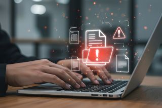 © ekam - stock.adobe.com Foto: Person, die einen Laptop benutzt